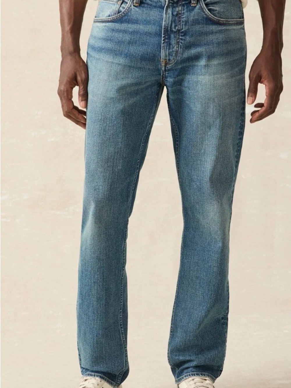 Faherty Slim Straight Jeans elk wash blue 33 x 32 31